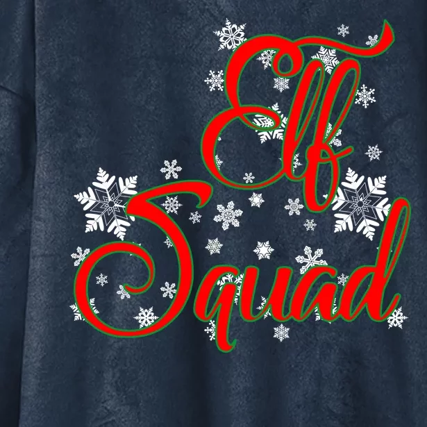 Elf Squad Funny Christmas Elf Hooded Wearable Blanket