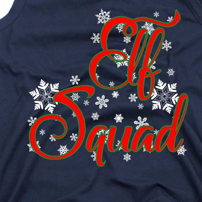 Elf Squad Funny Christmas Elf Tank Top