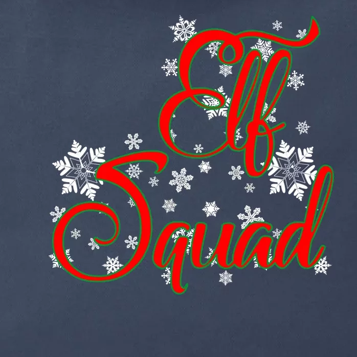 Elf Squad Funny Christmas Elf Zip Tote Bag