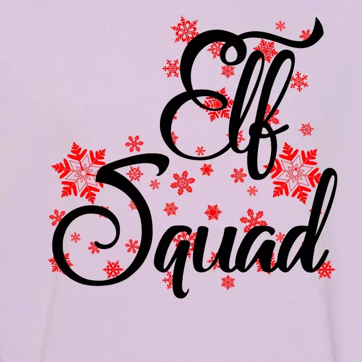 Elf Squad Funny Christmas Elf Garment-Dyed Sweatshirt