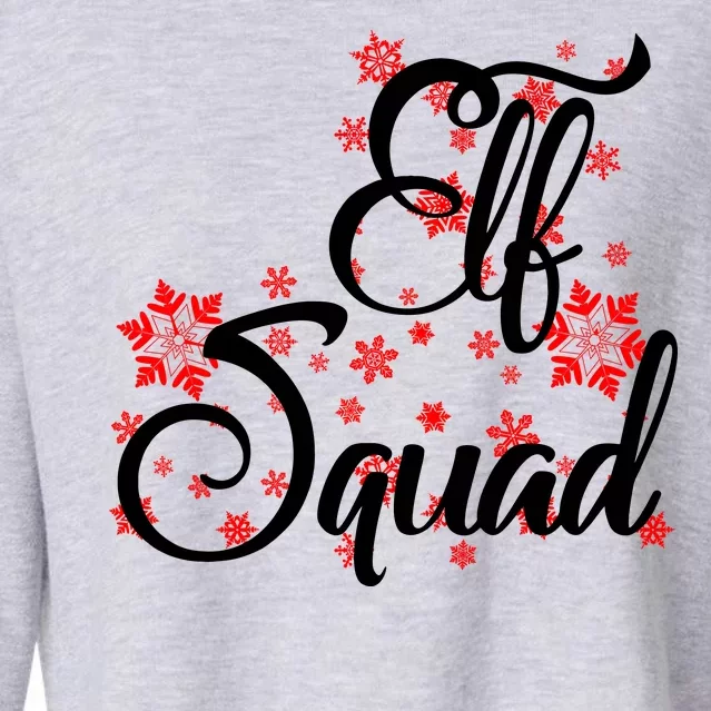 Elf Squad Funny Christmas Elf Cropped Pullover Crew