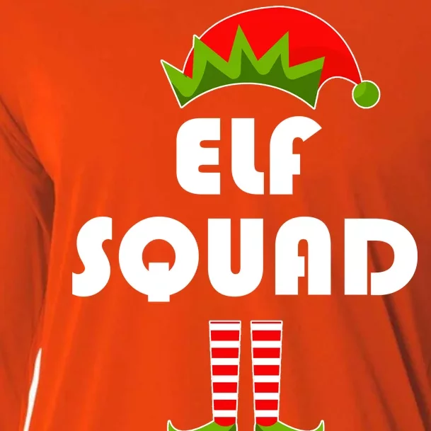 Elf Squad Funny Christmas Elves Cooling Performance Long Sleeve Crew