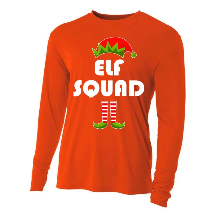 Elf Squad Funny Christmas Elves Cooling Performance Long Sleeve Crew