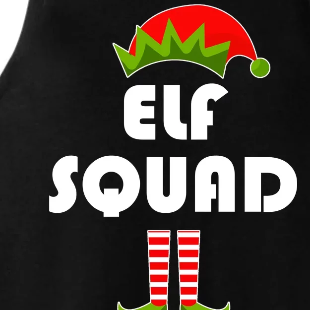 Elf Squad Funny Christmas Elves Ladies Tri-Blend Wicking Tank