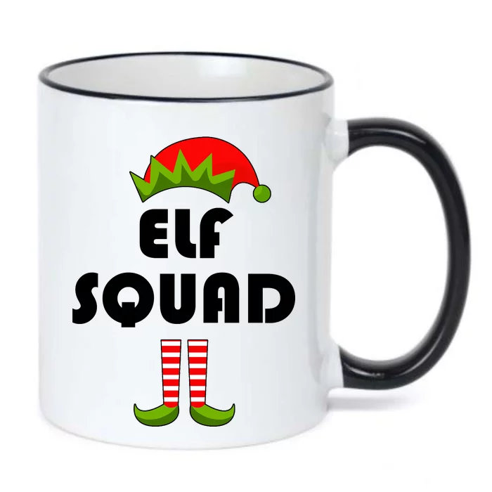 Elf Squad Funny Christmas Elves Black Color Changing Mug