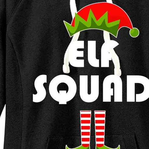 Elf Squad Funny Christmas Elves Women's Fleece Hoodie