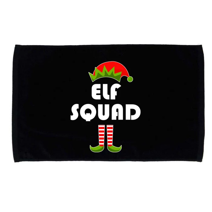 Elf Squad Funny Christmas Elves Microfiber Hand Towel