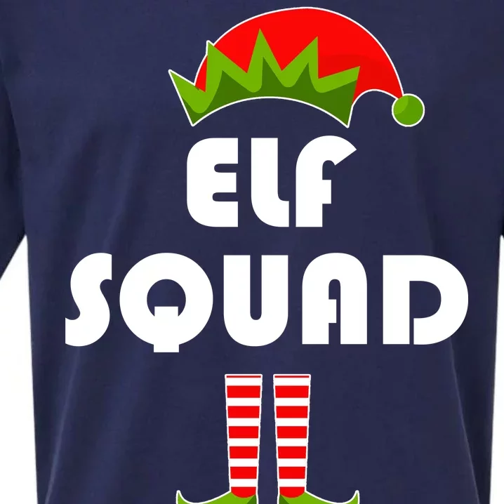 Elf Squad Funny Christmas Elves Sueded Cloud Jersey T-Shirt