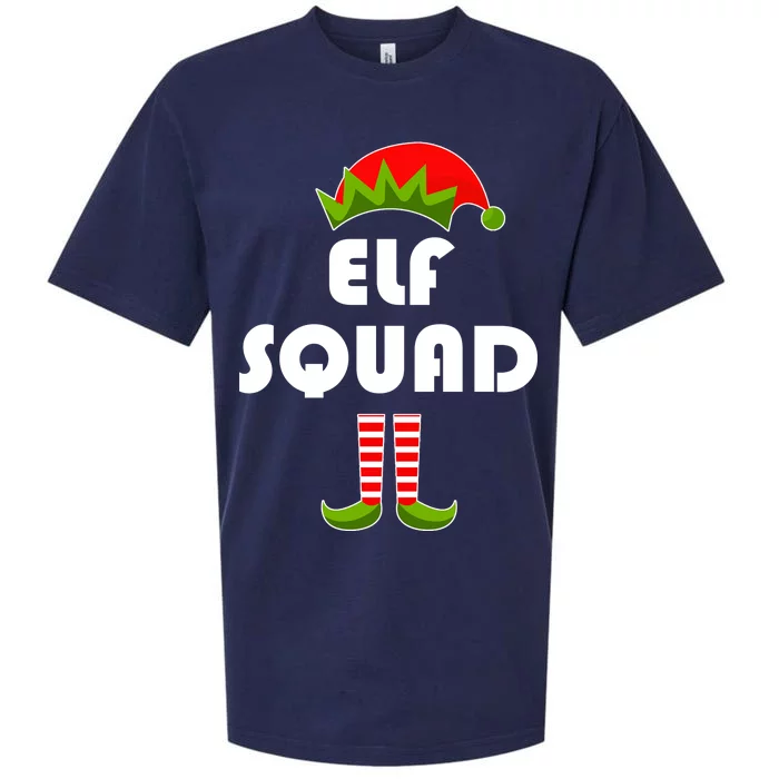 Elf Squad Funny Christmas Elves Sueded Cloud Jersey T-Shirt