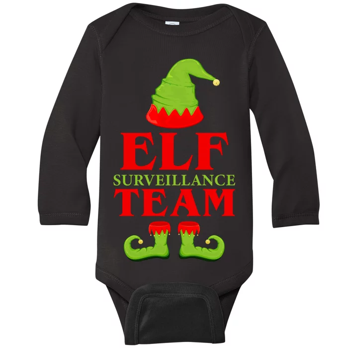 Elf Surveillance Team Baby Long Sleeve Bodysuit