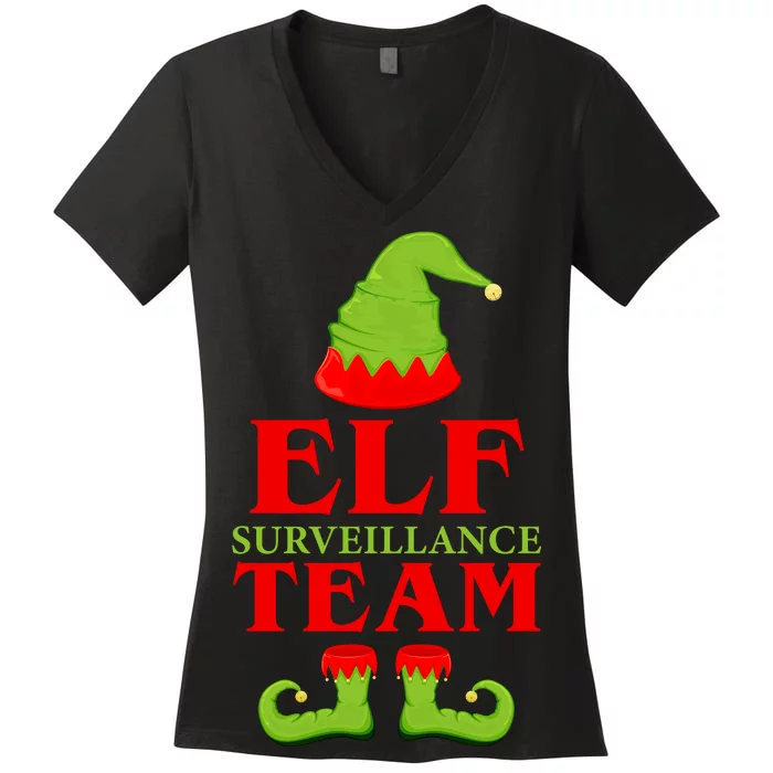 Elf Surveillance Team Women's V-Neck T-Shirt