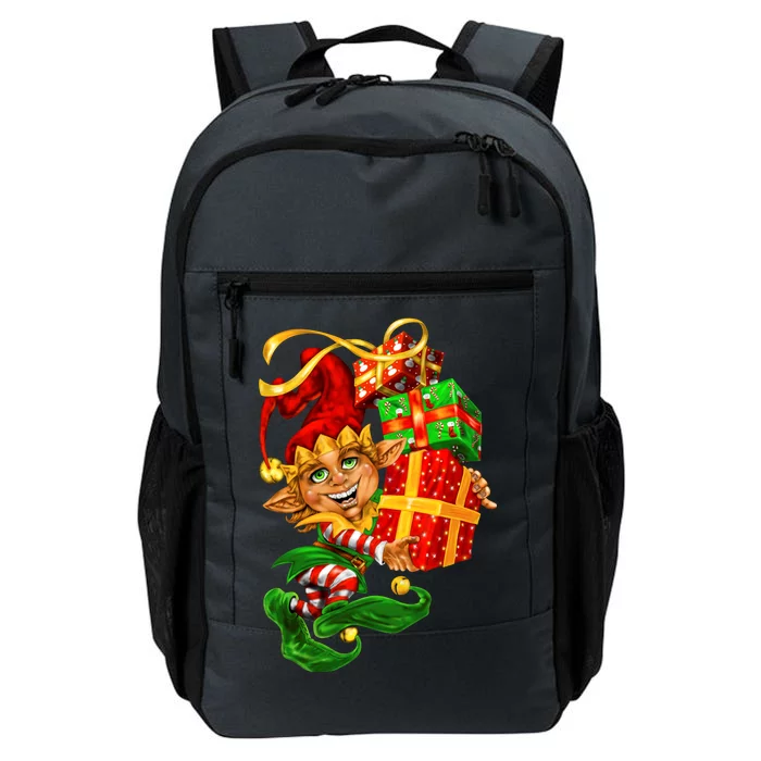 Elf With Stack Of Gifts Daily Commute Backpack