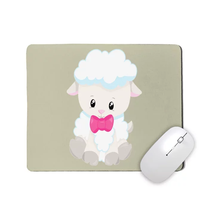 Easter Lamb Fluffy Sheep School Teacher Mom Mousepad