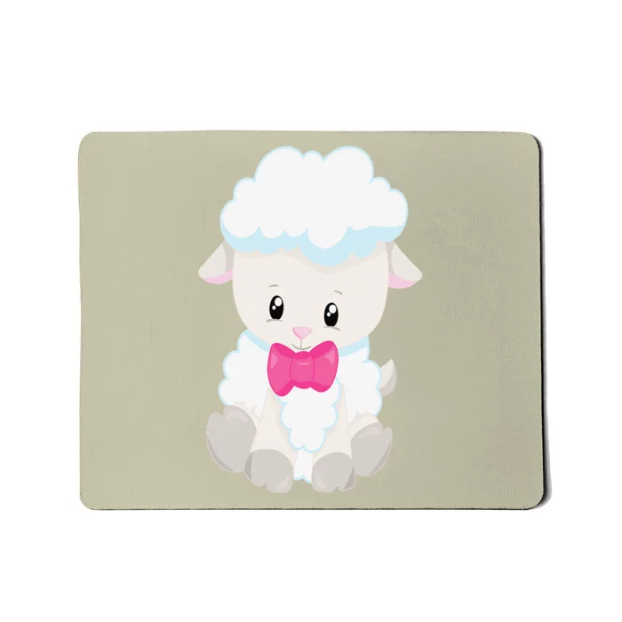 Easter Lamb Fluffy Sheep School Teacher Mom Mousepad