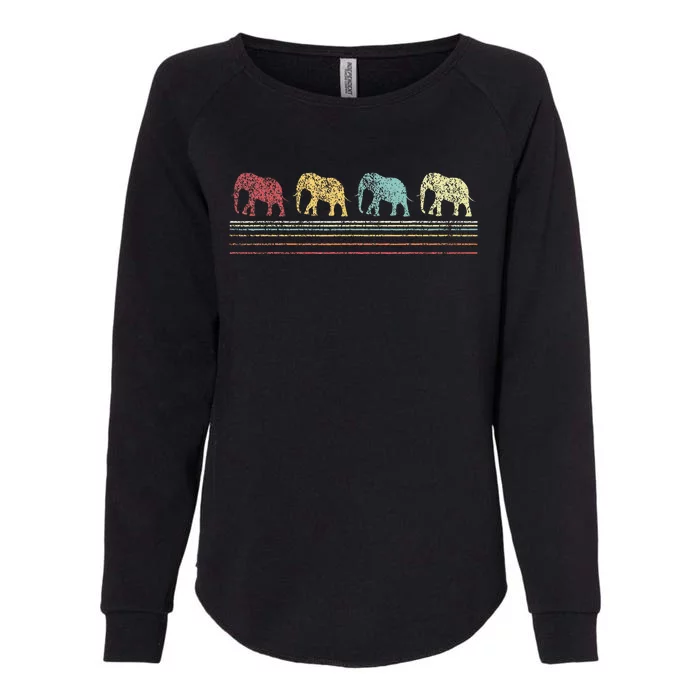 Elephant Lover Funny Elephant Retro Womens California Wash Sweatshirt