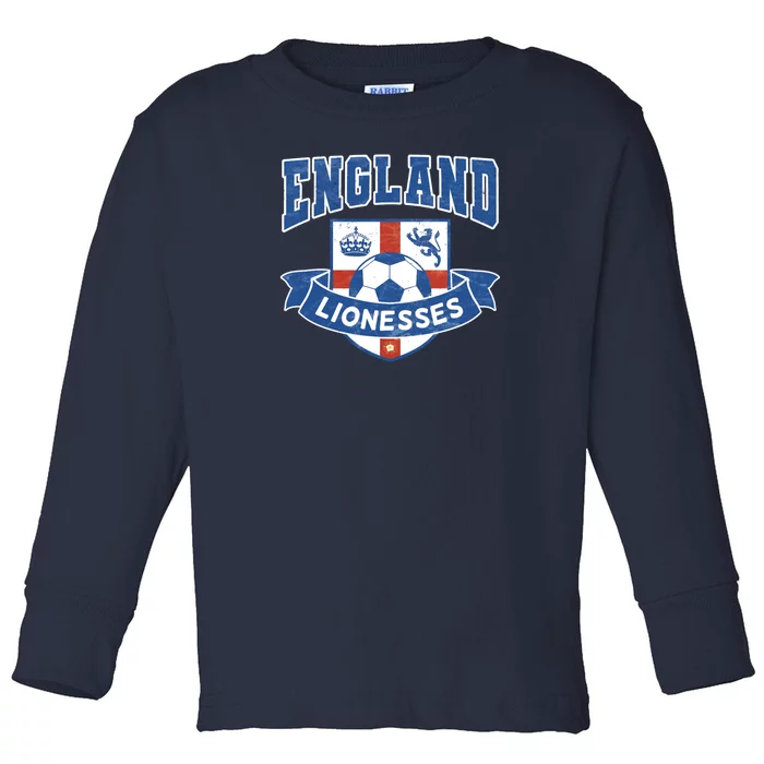 England Lionesses Football Badge (04) Toddler Long Sleeve Shirt