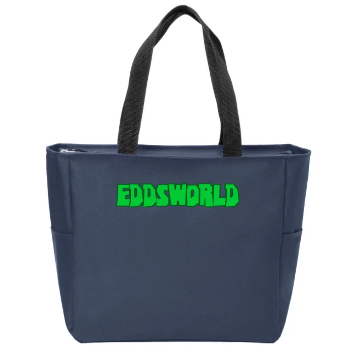 Eddsworld Logo Greenlime Zip Tote Bag