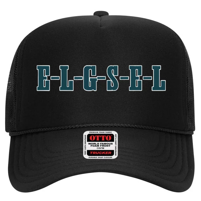 E L G S E L High Crown Mesh Trucker Hat