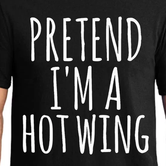 Easy Lazy Halloween PRETEND IM A HOT WING Costume Chicken Pajama Set