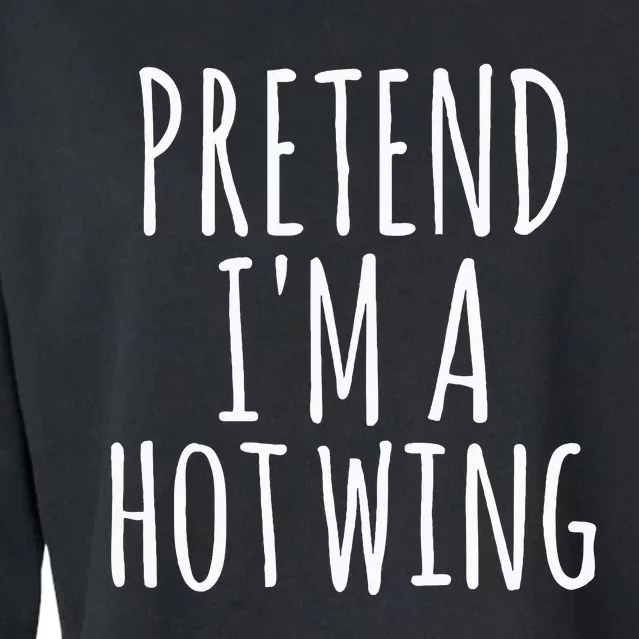 Easy Lazy Halloween PRETEND IM A HOT WING Costume Chicken Cropped Pullover Crew