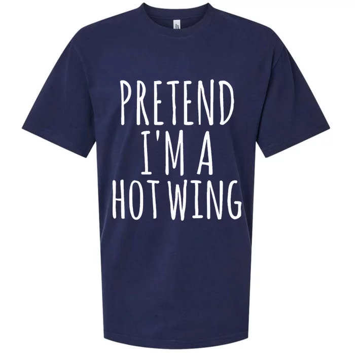 Easy Lazy Halloween PRETEND IM A HOT WING Costume Chicken Sueded Cloud Jersey T-Shirt