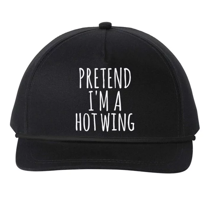 Easy Lazy Halloween PRETEND IM A HOT WING Costume Chicken Snapback Five-Panel Rope Hat