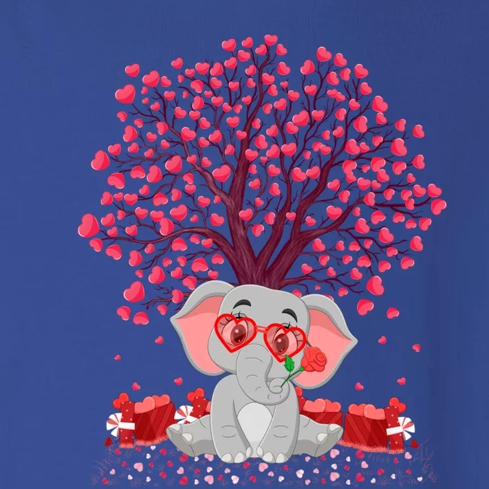 Elephant Lover Heart Tree Elephant Valentine's Day Gift Toddler Long Sleeve Shirt