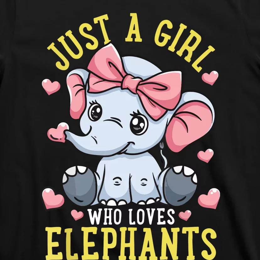 Elephant Lover Just A Who Loves Elephants T-Shirt