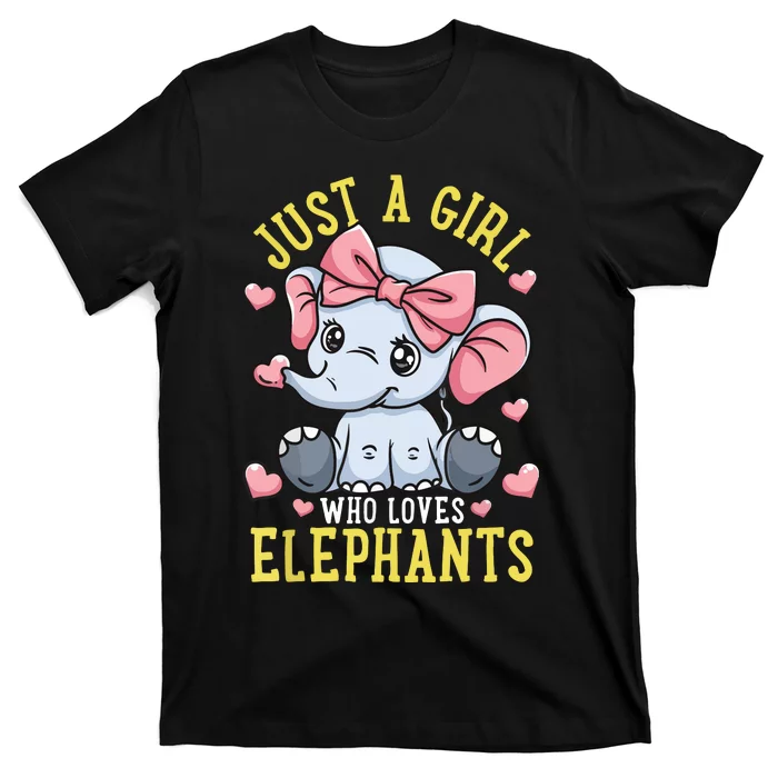 Elephant Lover Just A Who Loves Elephants T-Shirt