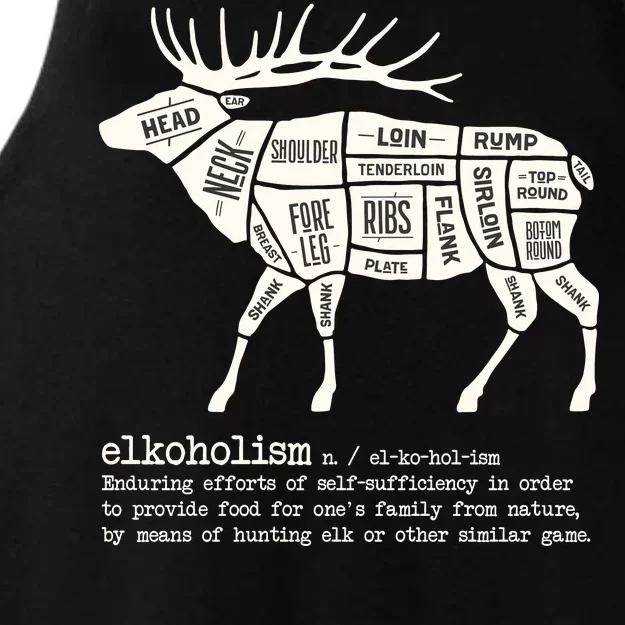 Elkoholism Elk Hunting Ladies Tri-Blend Wicking Tank