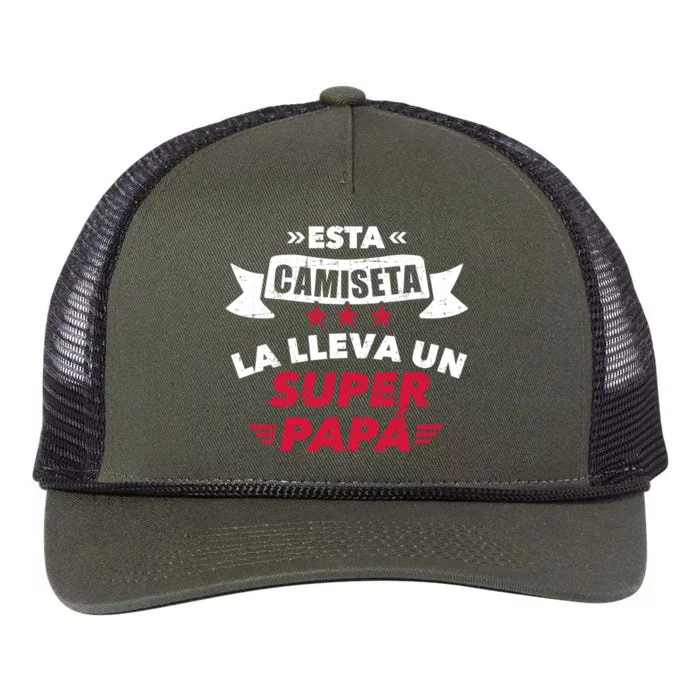 Esta La Lleva Un Super Papá Retro Rope Trucker Hat Cap