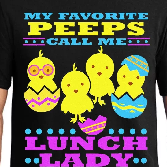 Easter Lunch Lady School Cute Cafeteria Worker Pajama Set