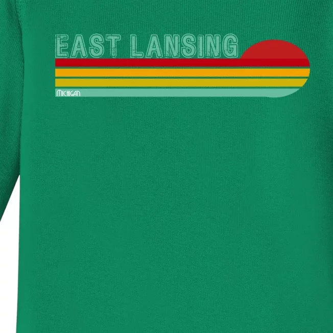 East Lansing Michigan Baby Long Sleeve Bodysuit