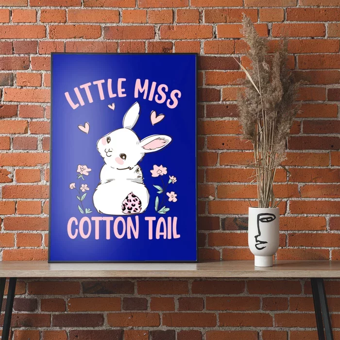 Easter Little Miss Cotton Tail Bunny Easter Gift Poster