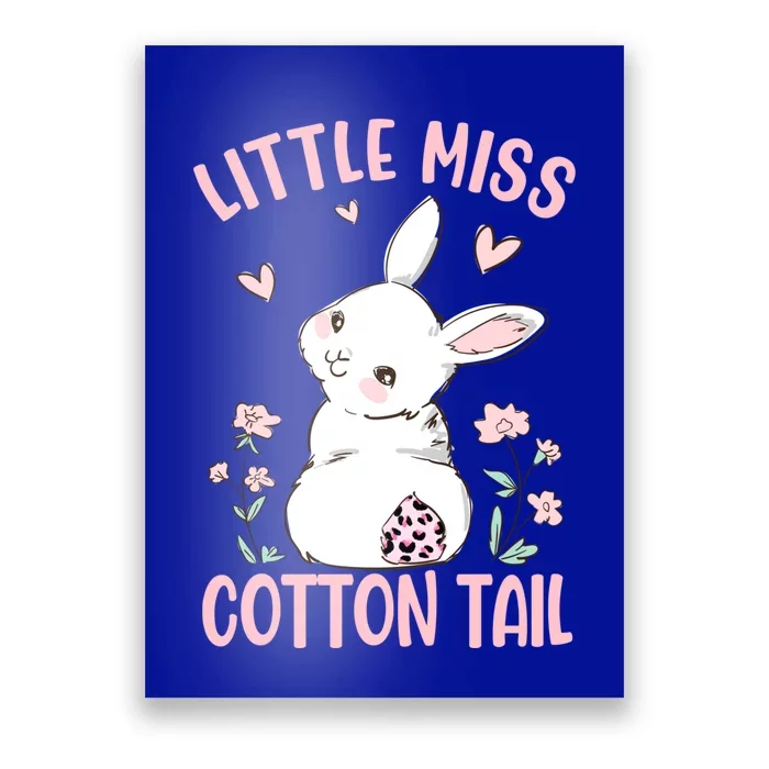 Easter Little Miss Cotton Tail Bunny Easter Gift Poster