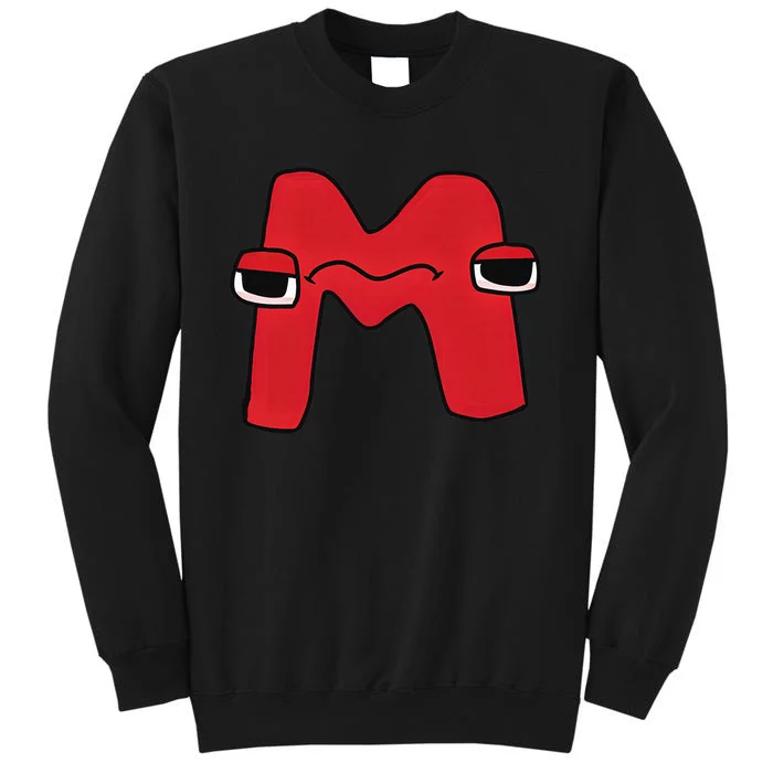 Emotion Letter M Alphabet Lore For Boys Girls Sweatshirt