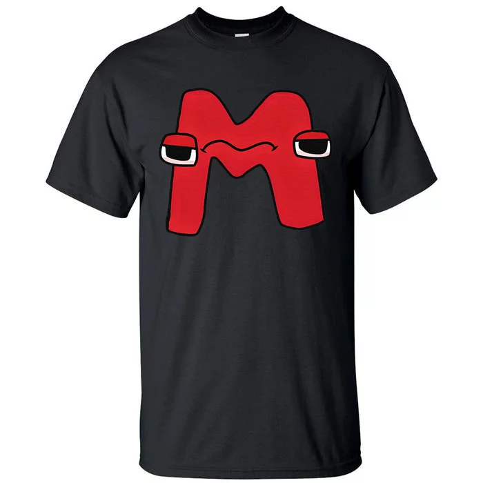 Emotion Letter M Alphabet Lore For Boys Girls Tall T-Shirt