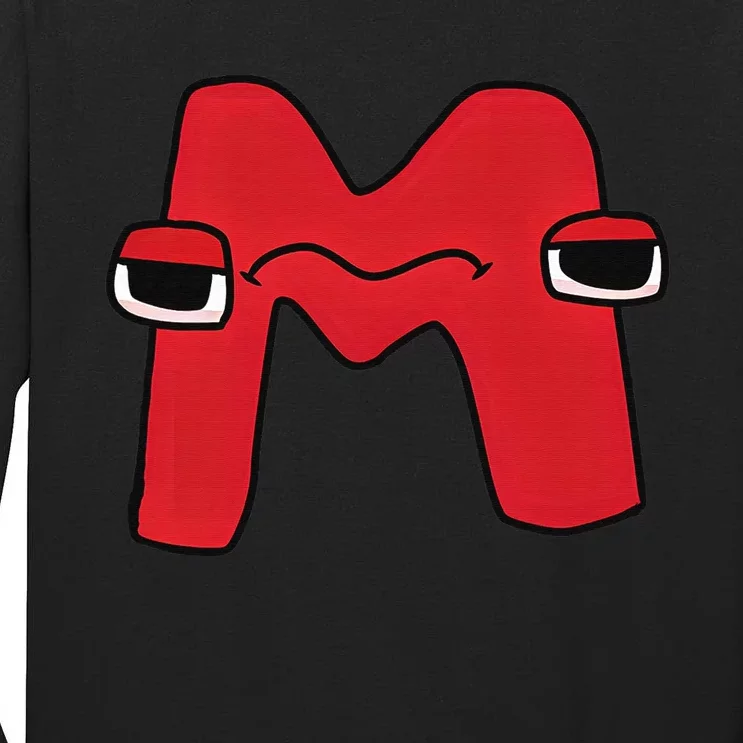 Emotion Letter M Alphabet Lore For Boys Girls Tall Long Sleeve T-Shirt