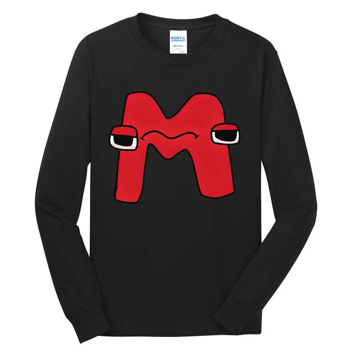 Emotion Letter M Alphabet Lore For Boys Girls Tall Long Sleeve T-Shirt