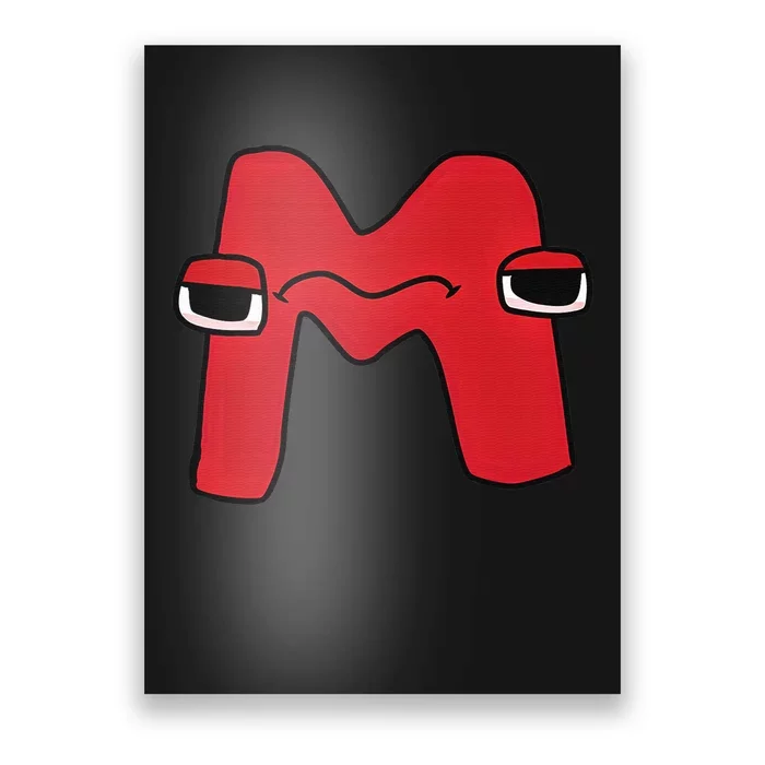 Emotion Letter M Alphabet Lore For Boys Girls Poster