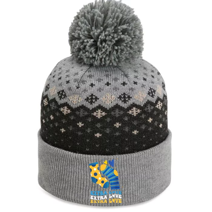 Extra Love National Down Syndrome Awareness Down The Baniff Cuffed Pom Beanie