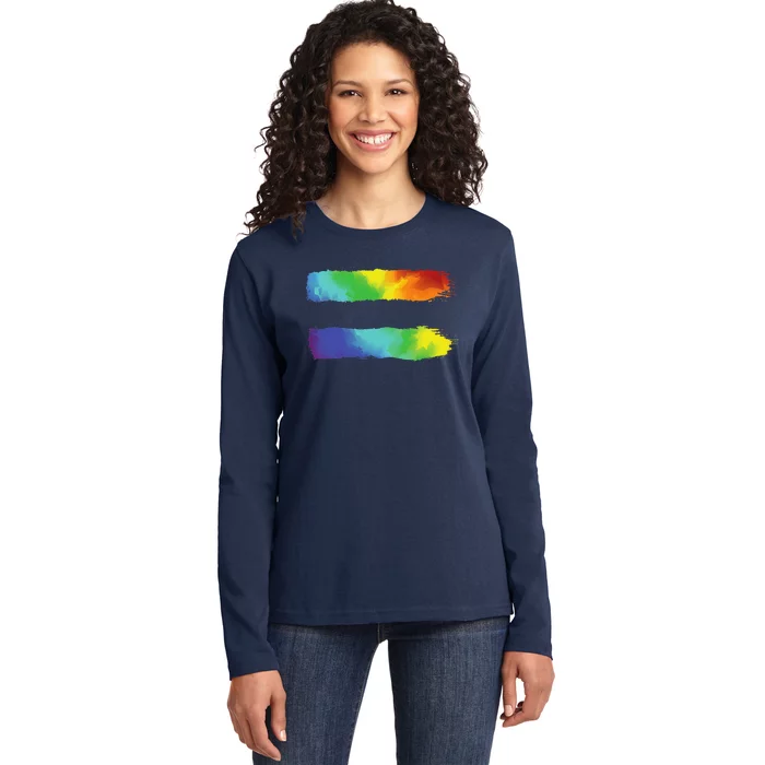 Equality Lgbt Pride Awareness For Gay & Lesbian Ladies Long Sleeve Shirt