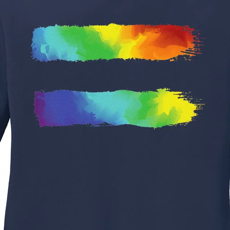 Equality Lgbt Pride Awareness For Gay & Lesbian Ladies Long Sleeve Shirt