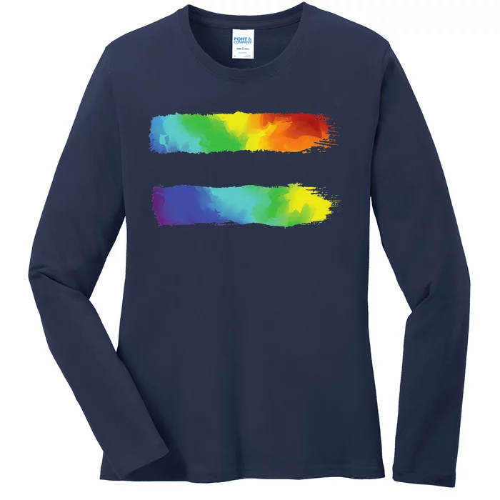 Equality Lgbt Pride Awareness For Gay & Lesbian Ladies Long Sleeve Shirt