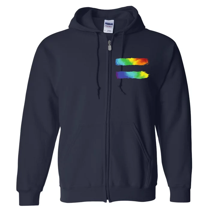 Equality Lgbt Pride Awareness For Gay & Lesbian Full Zip Hoodie