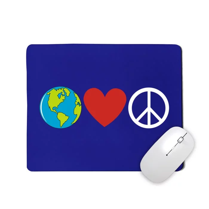 Earth Love Piece Happy Earth Day Gift Mousepad