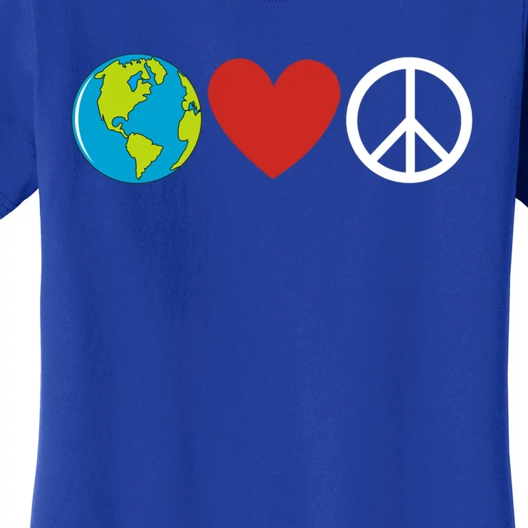 Earth Love Piece Happy Earth Day Gift Women's T-Shirt