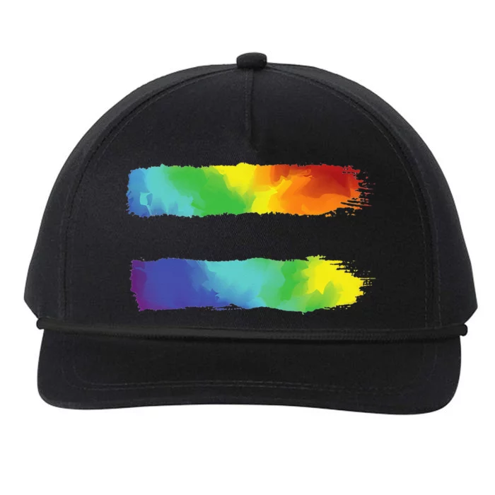 Equality LGBT Pride Awareness for Gay & Lesbian Snapback Five-Panel Rope Hat