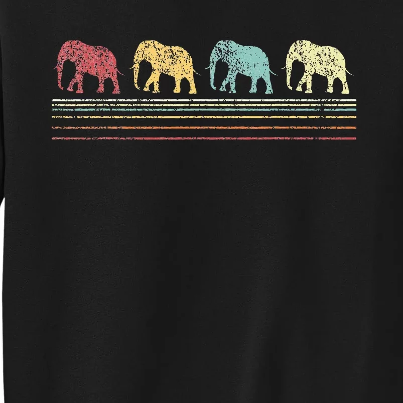 Elephant Lover Retro Elephant animal Tall Sweatshirt