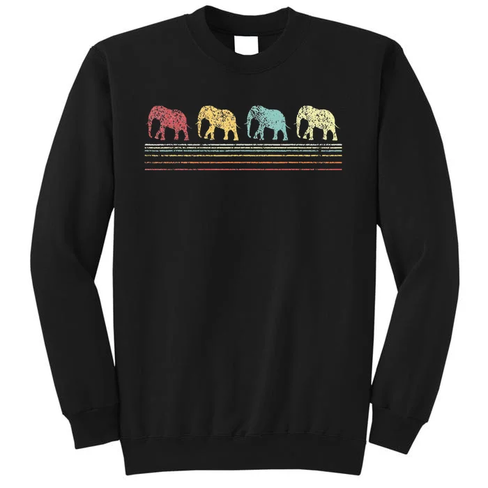 Elephant Lover Retro Elephant animal Tall Sweatshirt